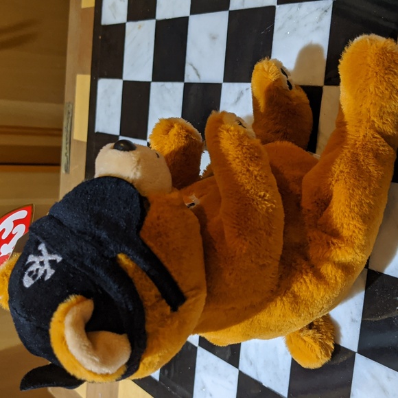 Halloween Pirate Bear (6 Inch) Plush NEW Plush Ty Beanie Baby Bellies - SCULLY - Picture 4 of 6